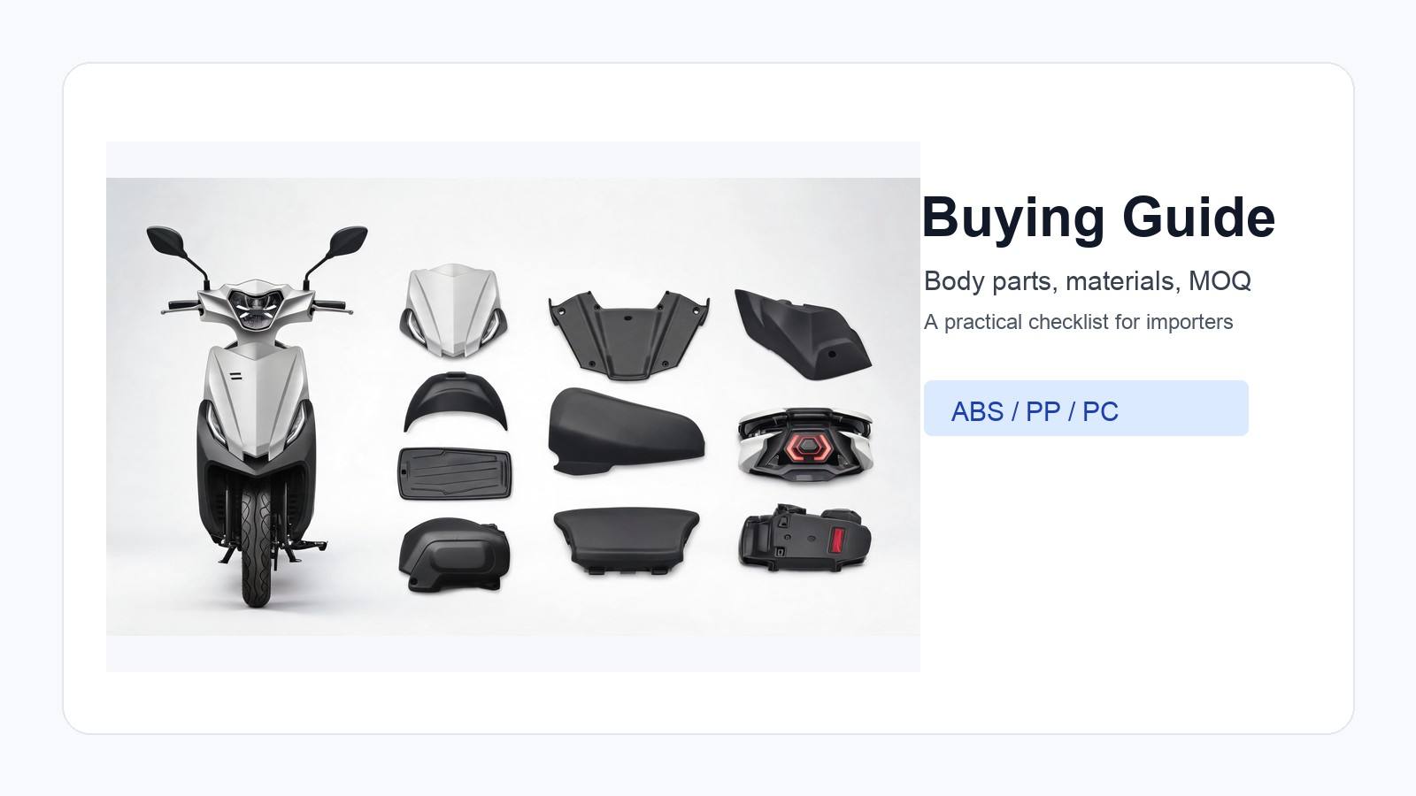 Electric Motorcycle Plastic Body Parts Buying Guide: What Importers Need to Know blog cover